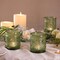 Glass Candle Jars Set of 8 for Making Candles (Green) 2.75"L x 2.75"W x 3.2"H